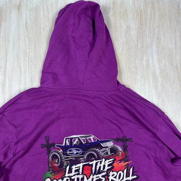 MV Sport Howies Mud Bog Monster Truck Graphic Pullover Hoodie Casual Sweater XL - Picture 14 of 16